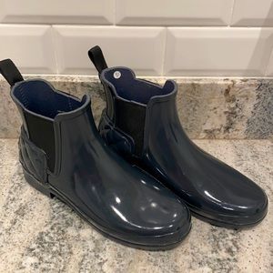 Hunter Refined Quilted Gloss Chelsea Waterproof Boot